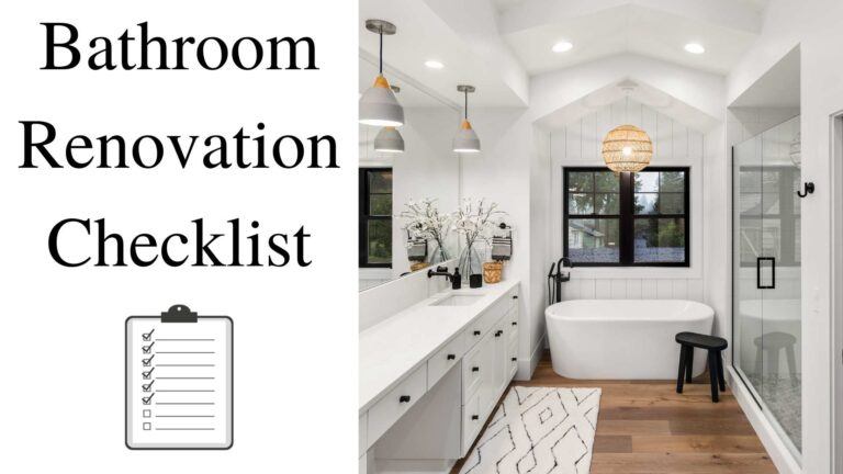 Bathroom Renovation Checklist