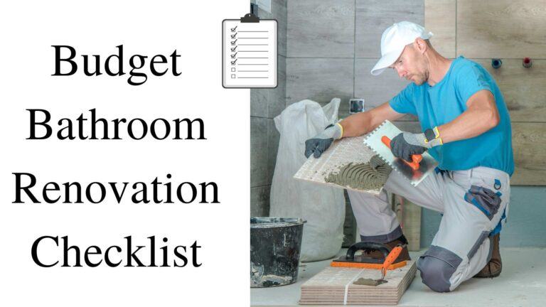 Budget Bathroom Renovation Checklist