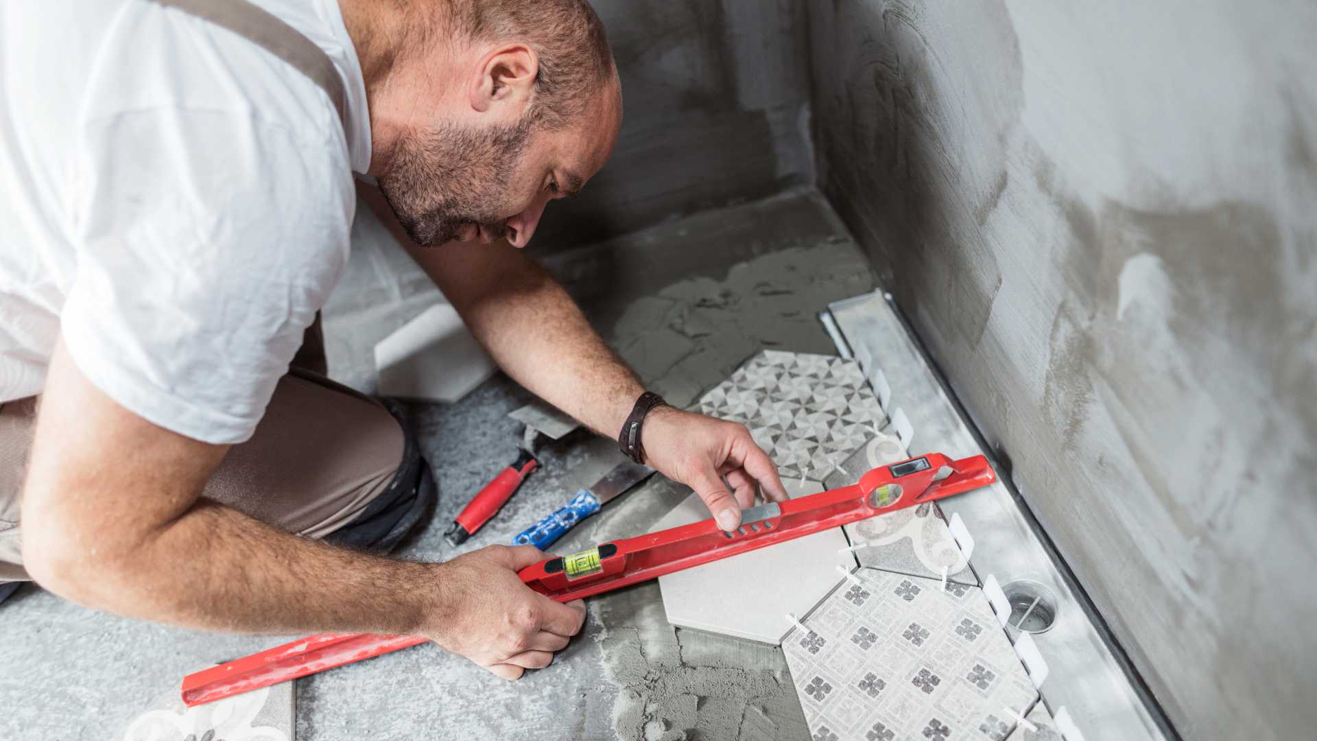 Tile tools needed for a DIY Bathroom Renovation